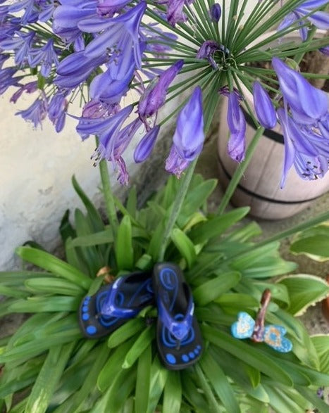 NYHED - en smart Aerowalk sandal i blå lak