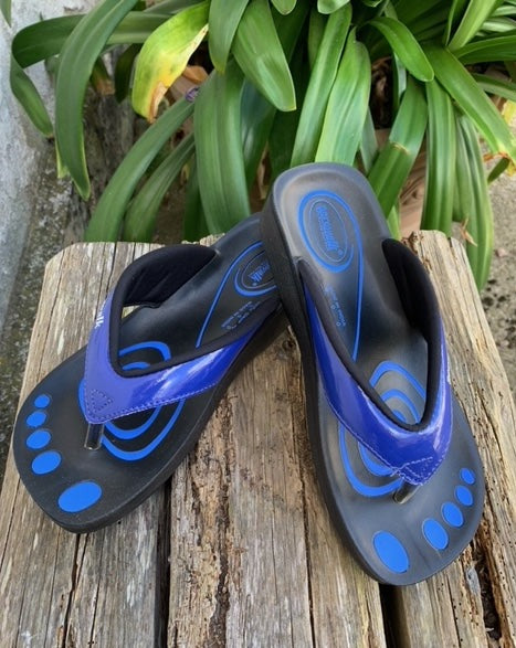 NYHED - en smart Aerowalk sandal i blå lak