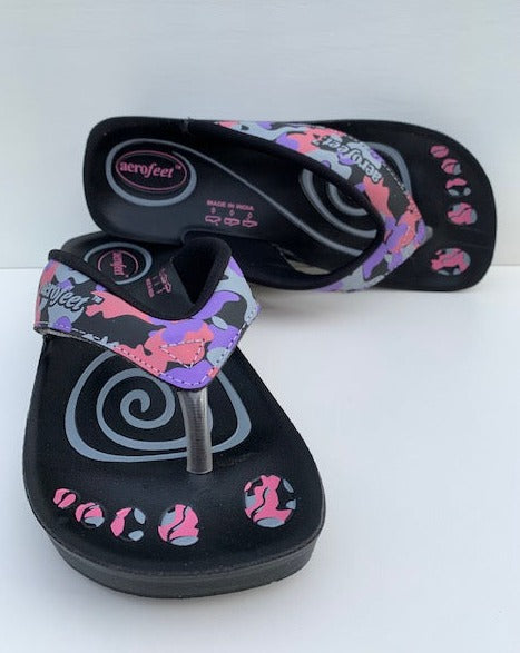 NYHED 2024 - Aerofeet sandal i pink camouflage