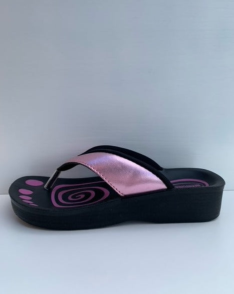 Aerowalk sandal i babypink lak