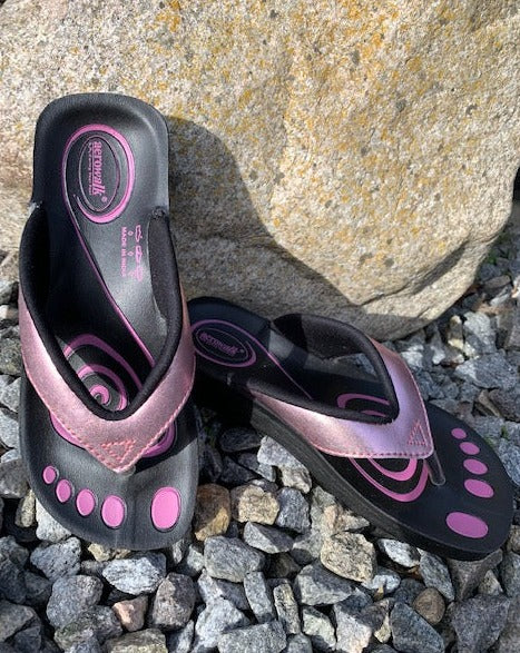 Aerowalk sandal i babypink lak